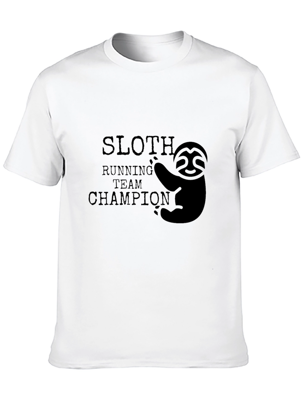 Sloth Running Team Champion Graphic T-Shirt