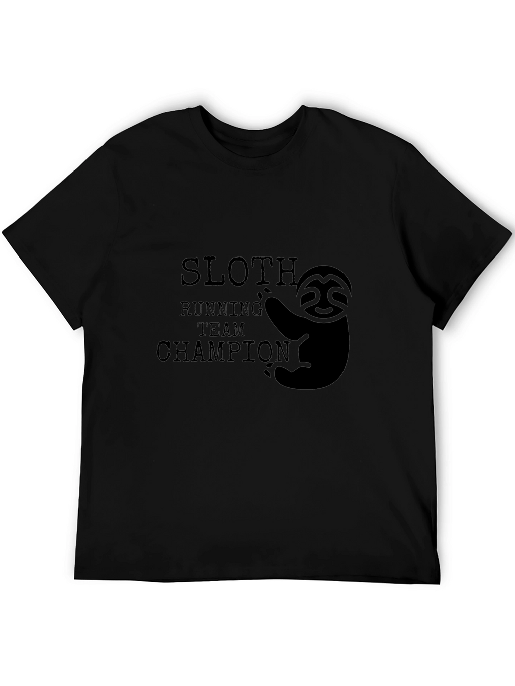 Sloth Running Team Champion Graphic T-Shirt