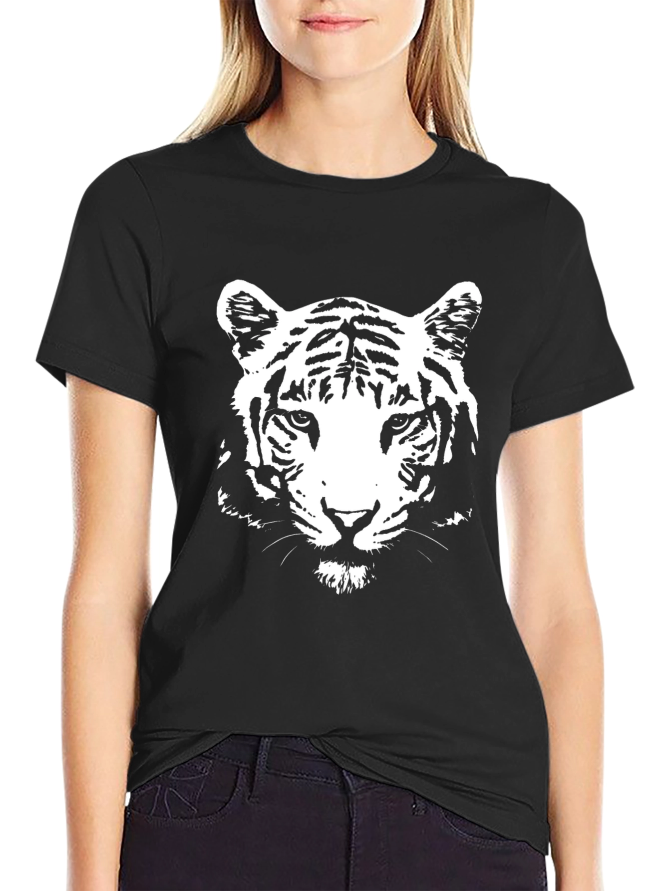 Black Tiger Graphic Tee - Stylish Mens T-Shirt