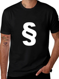 Paragraph Symbol Graphic Tee - Black
