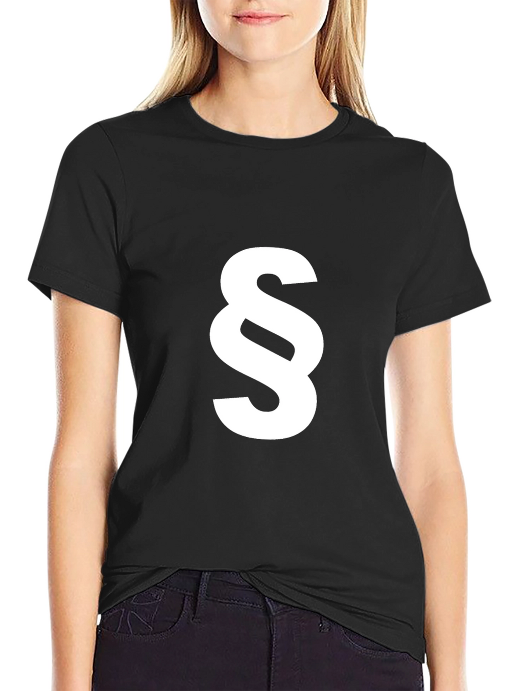Paragraph Symbol Graphic Tee - Black