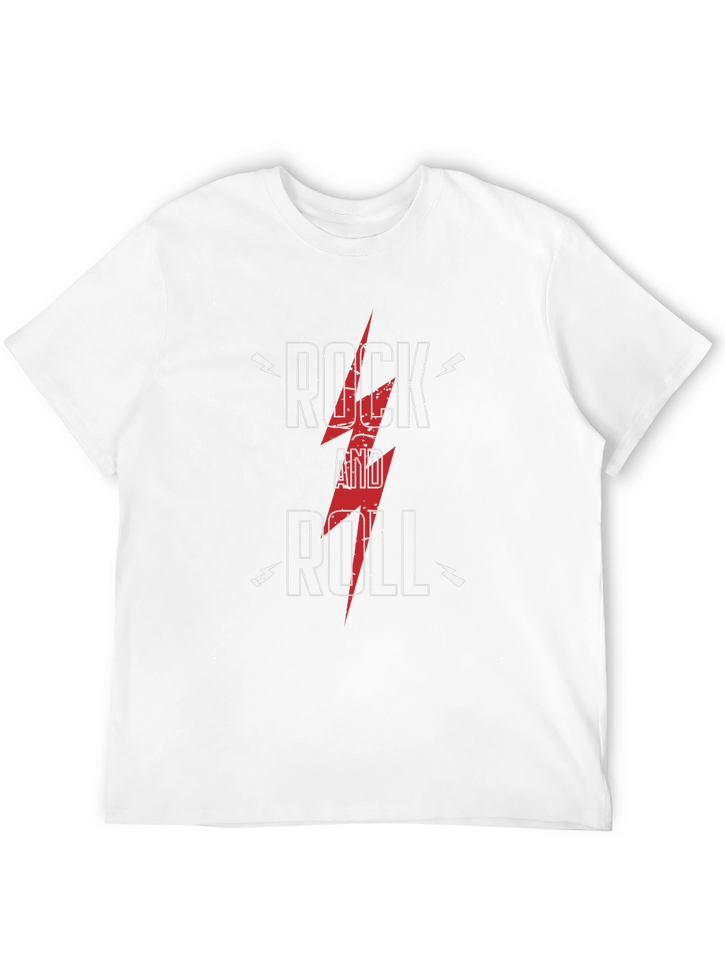 Rock and Roll Graphic Tee - Black Cotton T-Shirt