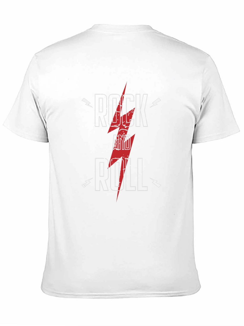 Rock and Roll Graphic Tee - Black Cotton T-Shirt