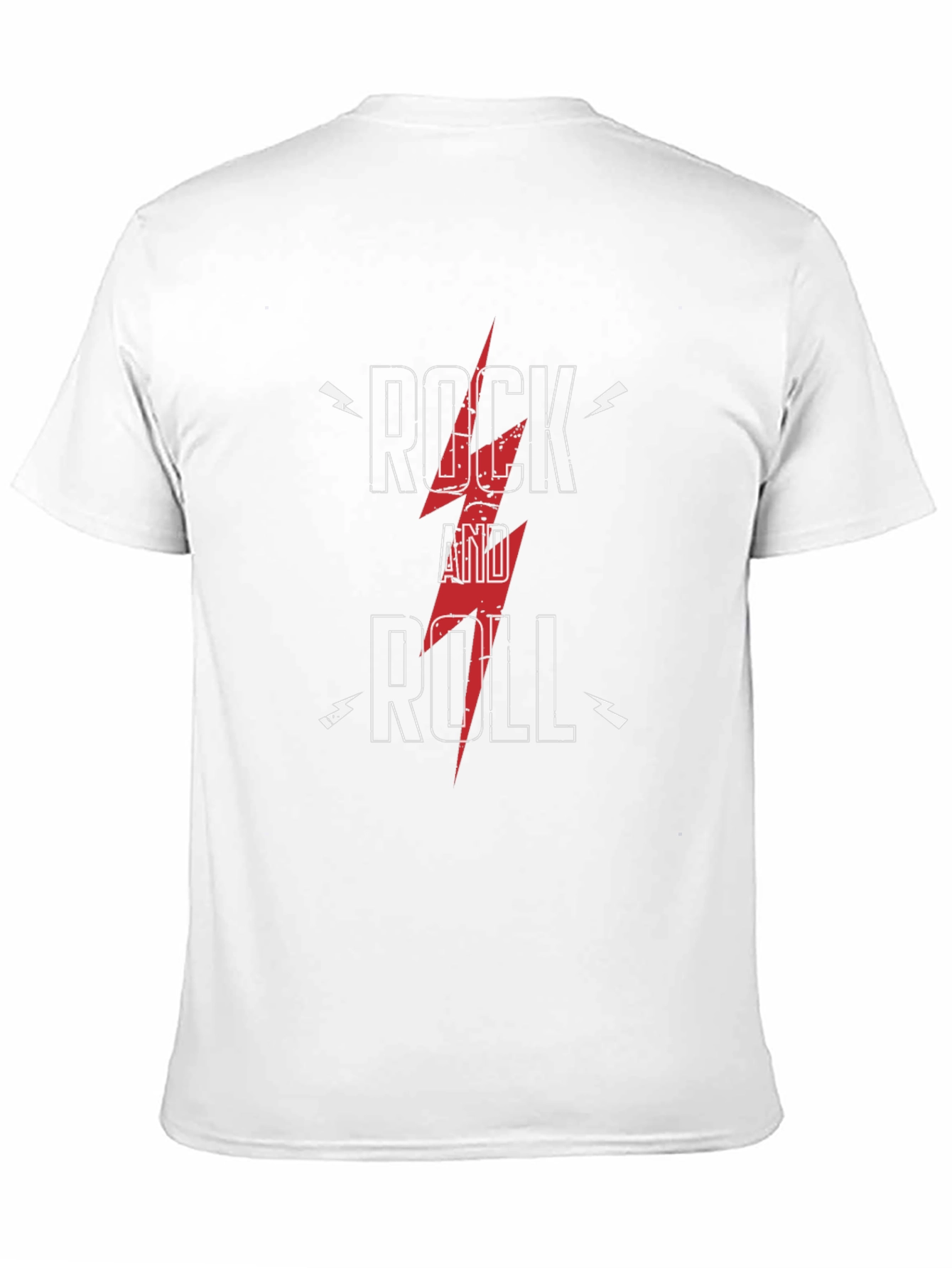 Rock and Roll Graphic Tee - Black Cotton T-Shirt
