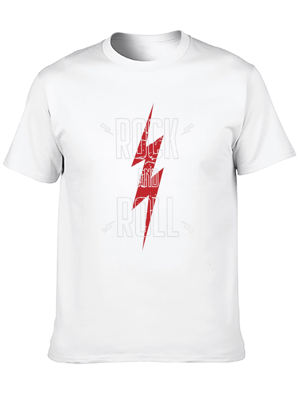 Rock and Roll Graphic Tee - Black Cotton T-Shirt
