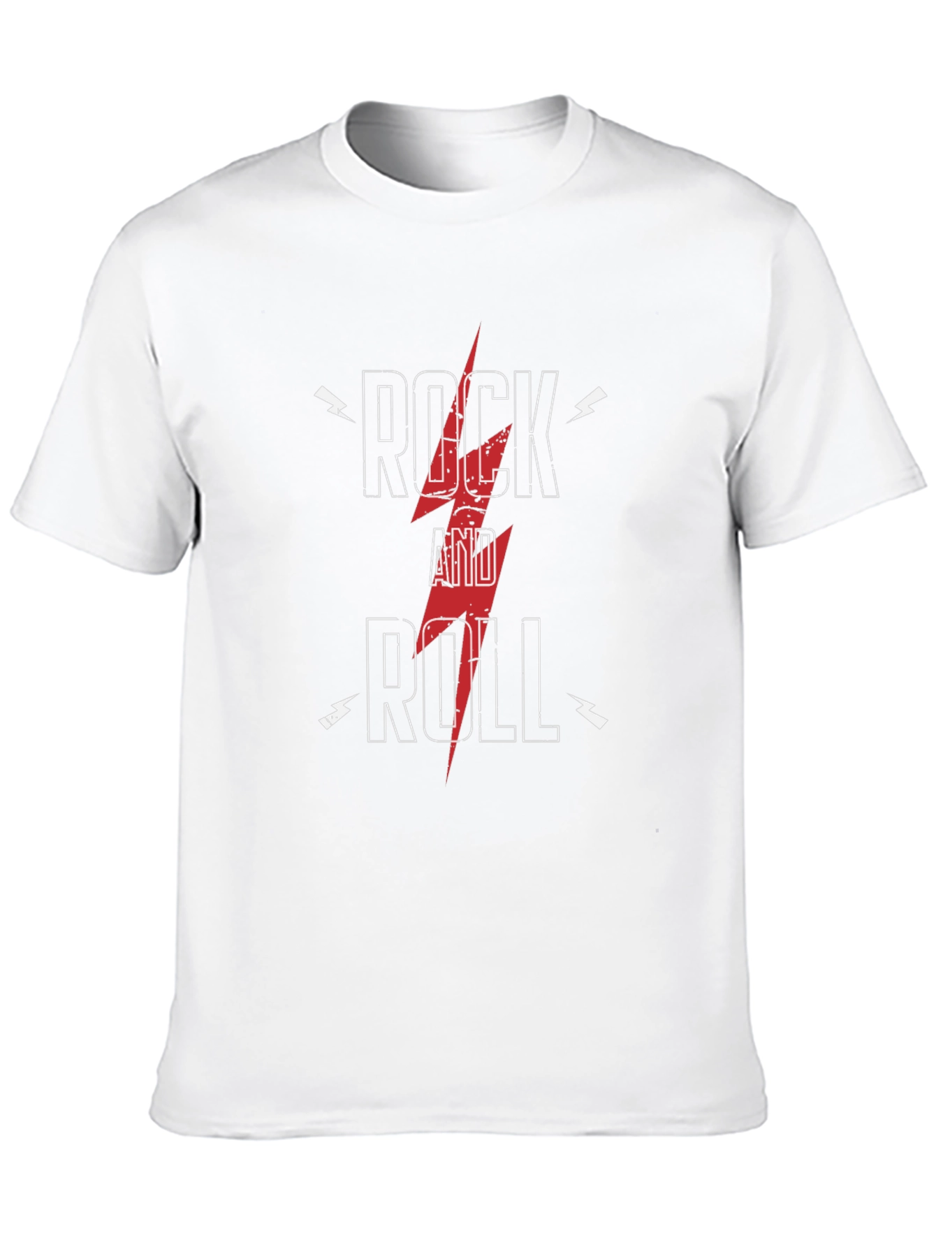 Rock and Roll Graphic Tee - Black Cotton T-Shirt