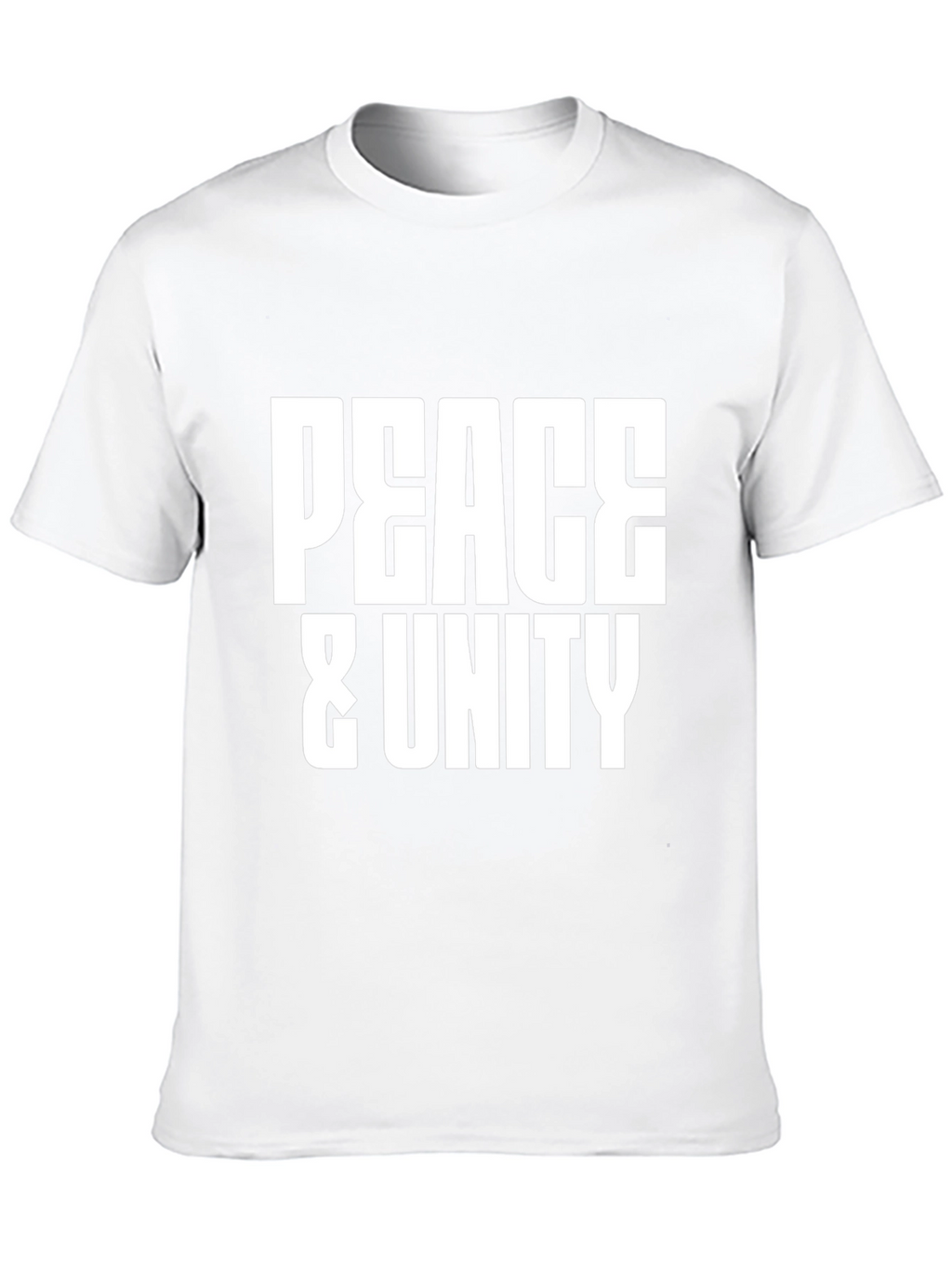 Peace & Unity Graphic Black T-Shirt