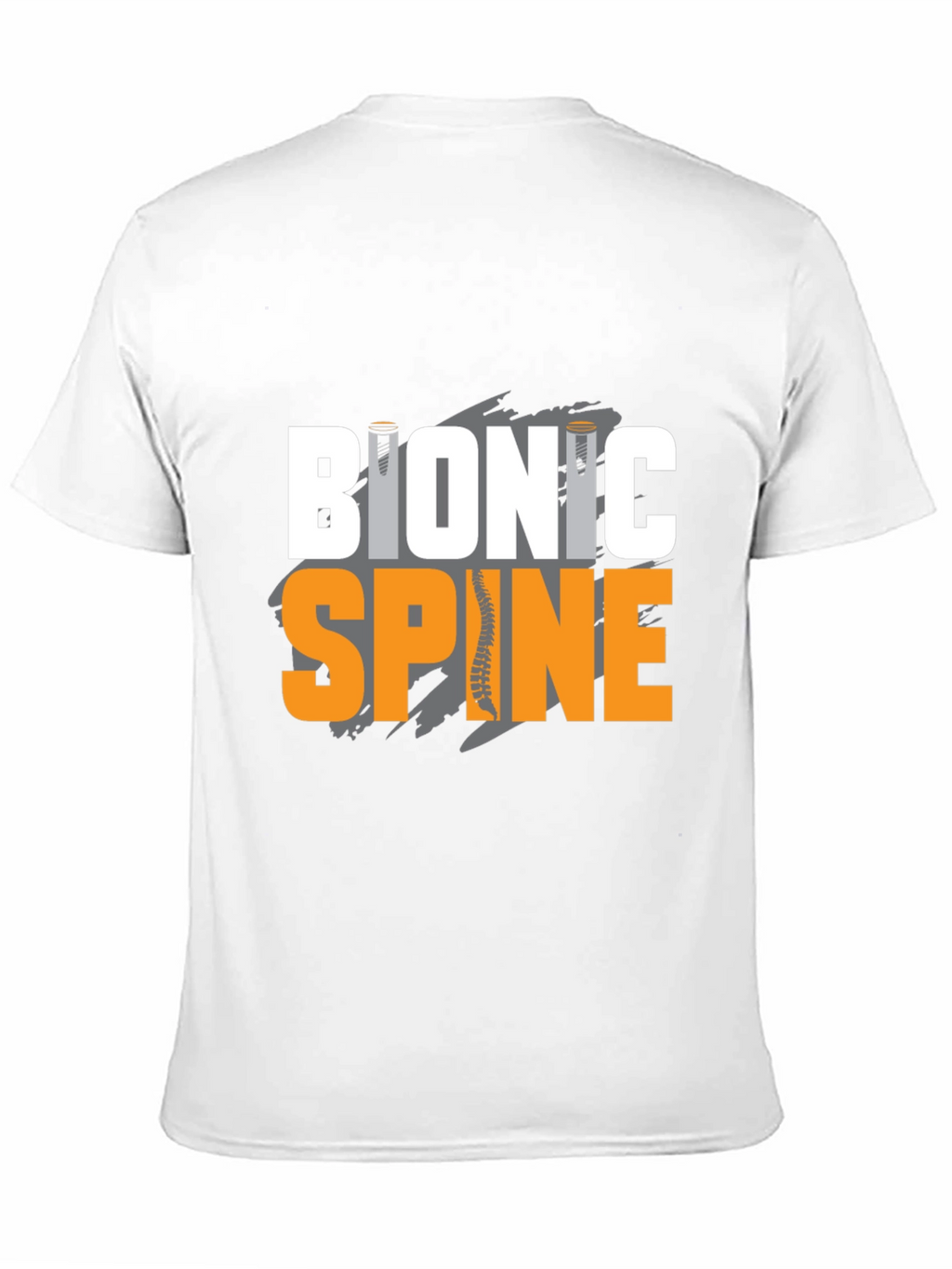 Bionic Spine Graphic T-Shirt - Black Cotton Tee