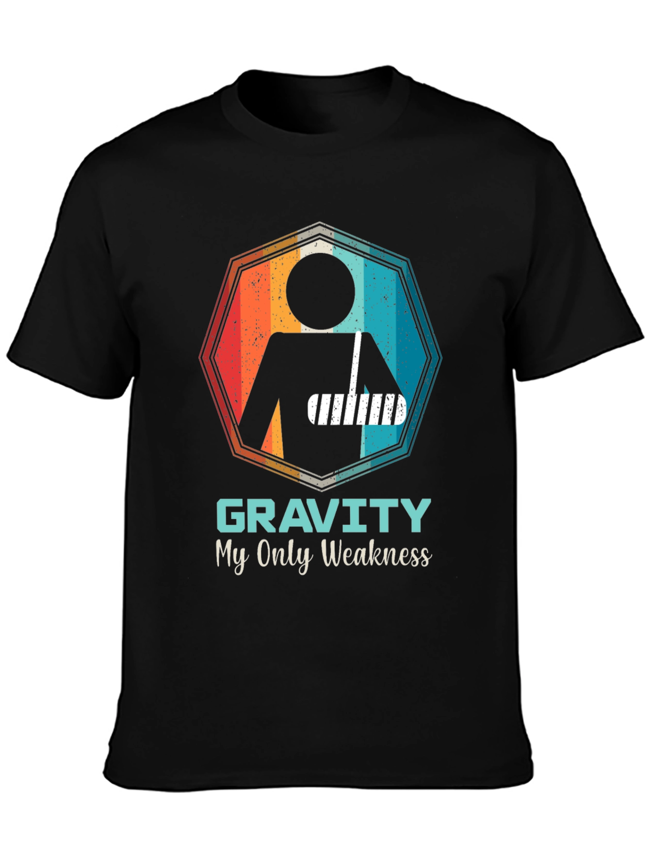 Gravity Weakness Broken Arm Funny T-Shirt