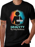 Gravity Weakness Broken Arm Funny T-Shirt