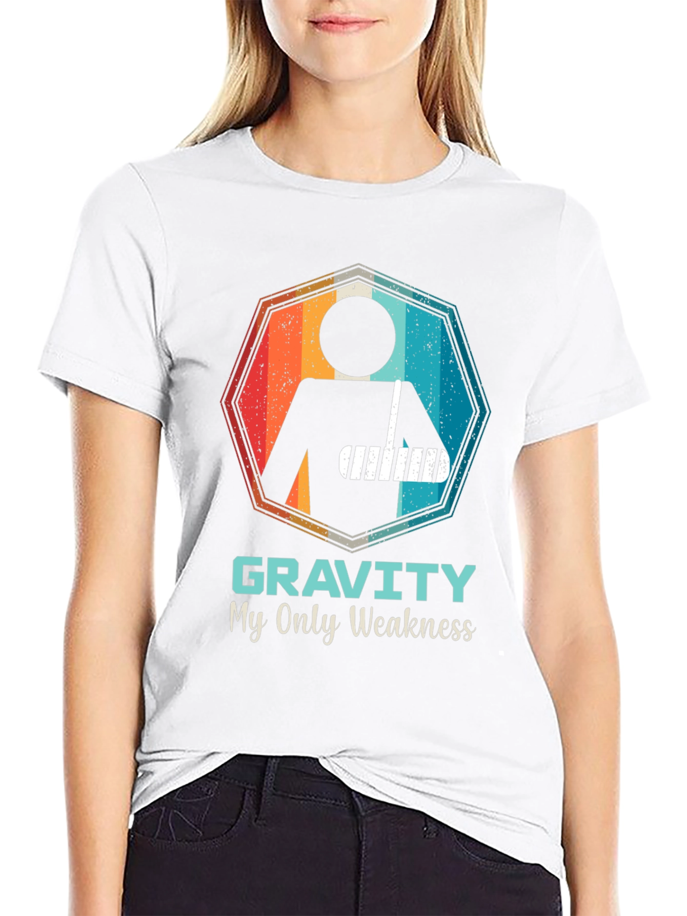 Gravity Weakness Broken Arm Funny T-Shirt