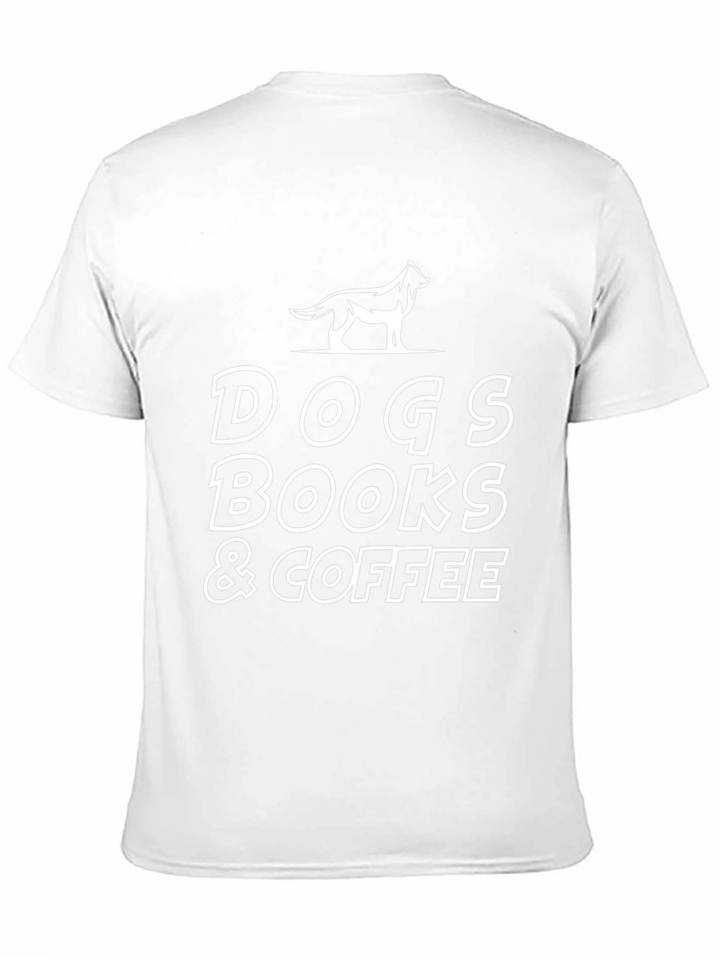 Dogs Books & Coffee Graphic T-Shirt