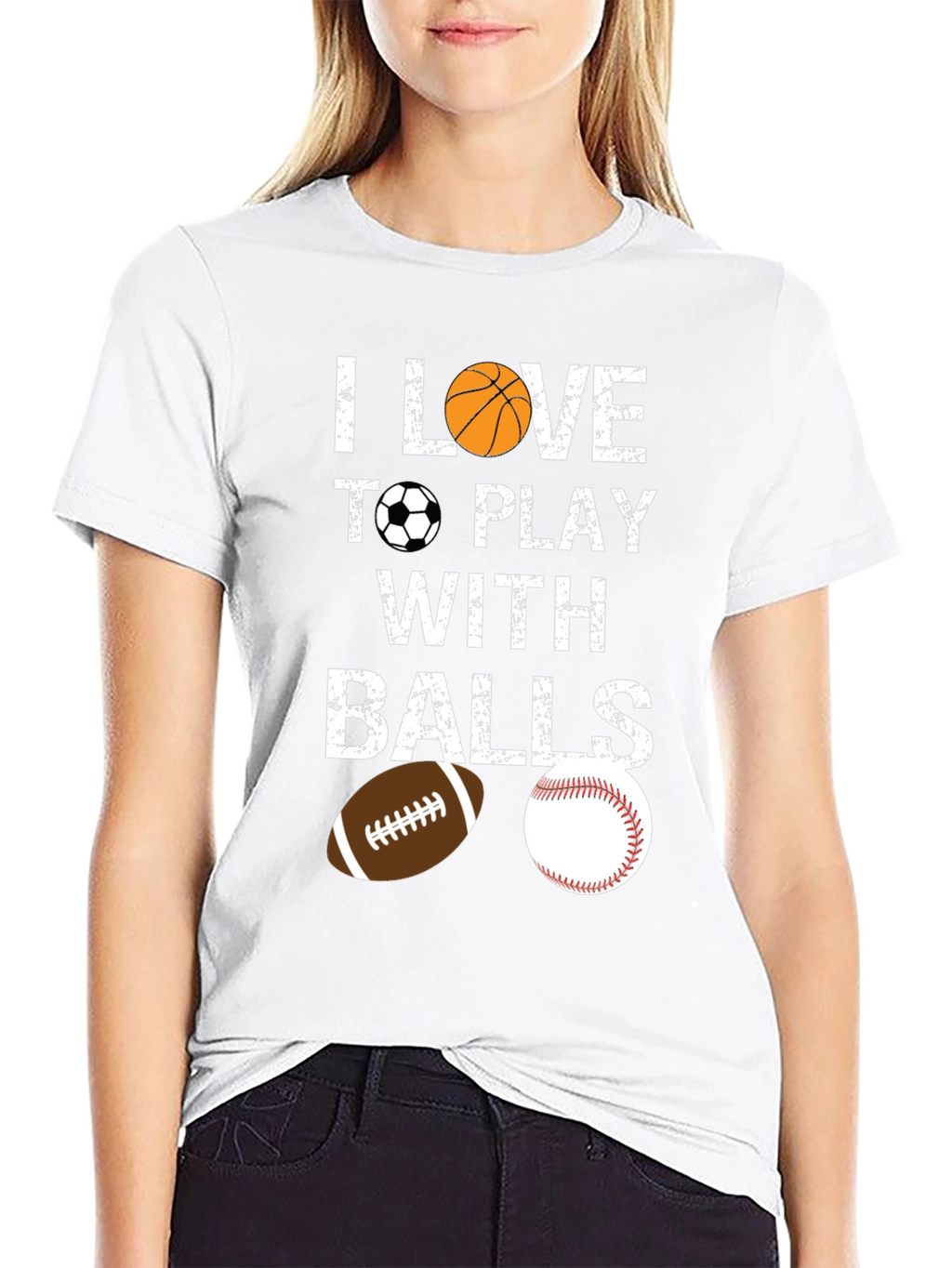 I Love To Play With Balls Graphic T-Shirt
