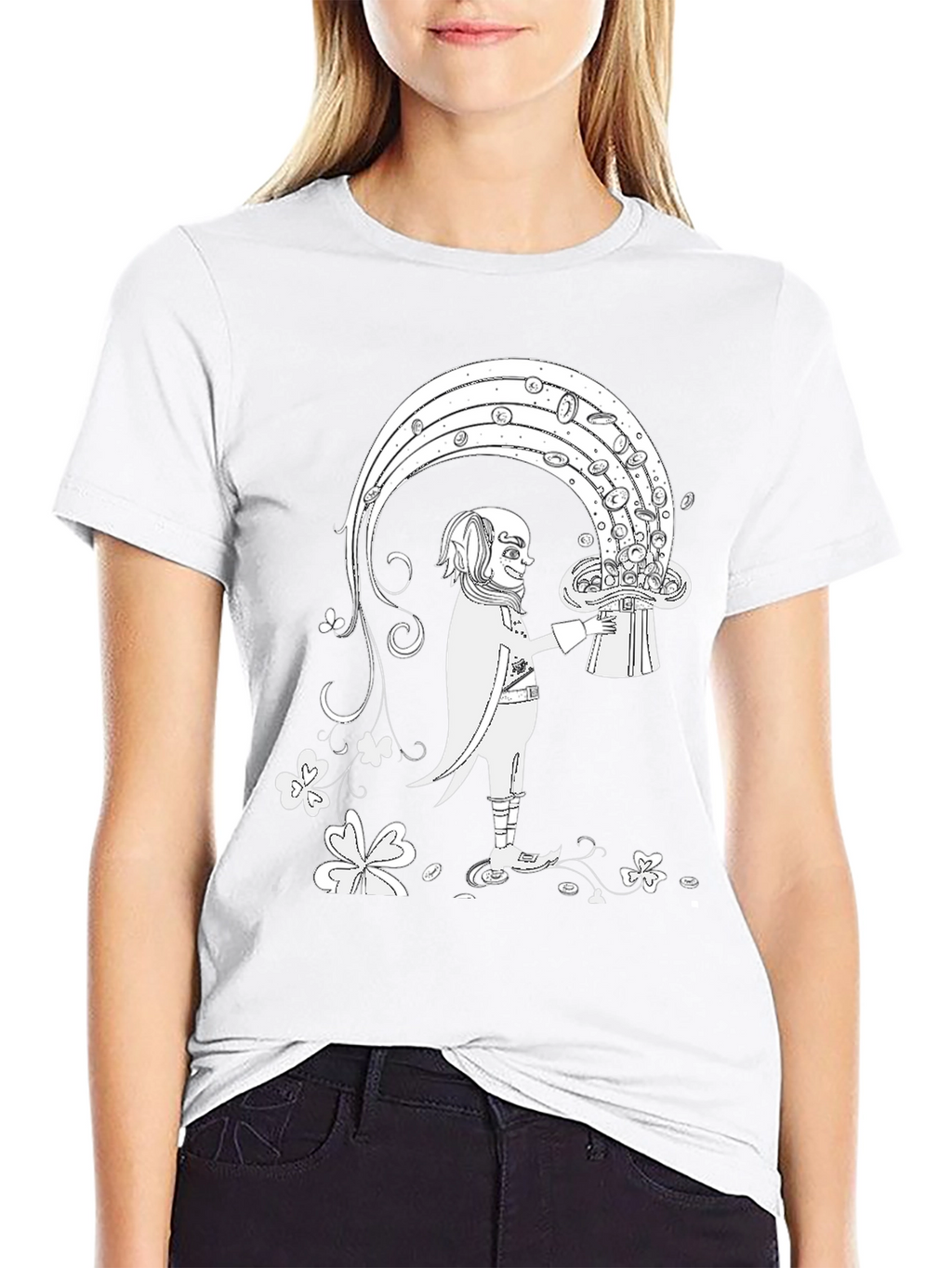 Lucky Leprechaun Hat Rainbow T-Shirt