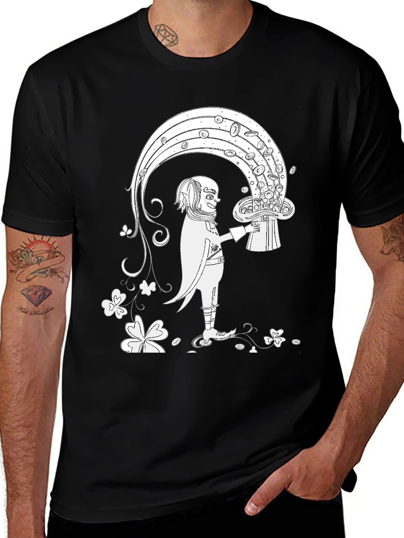 Lucky Leprechaun Hat Rainbow T-Shirt