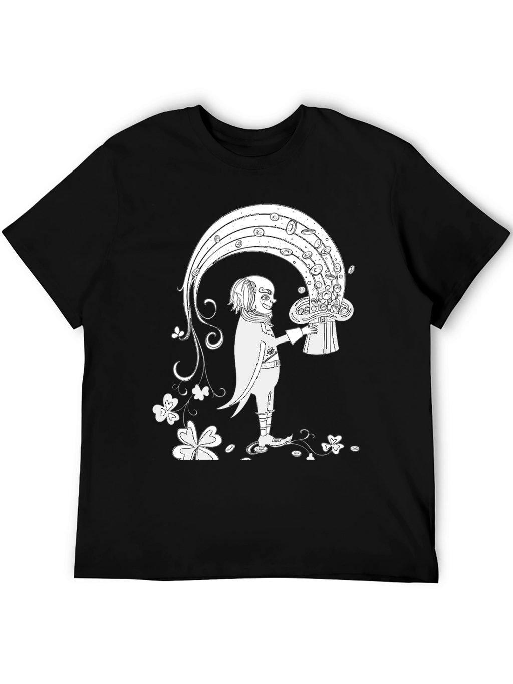 Lucky Leprechaun Hat Rainbow T-Shirt