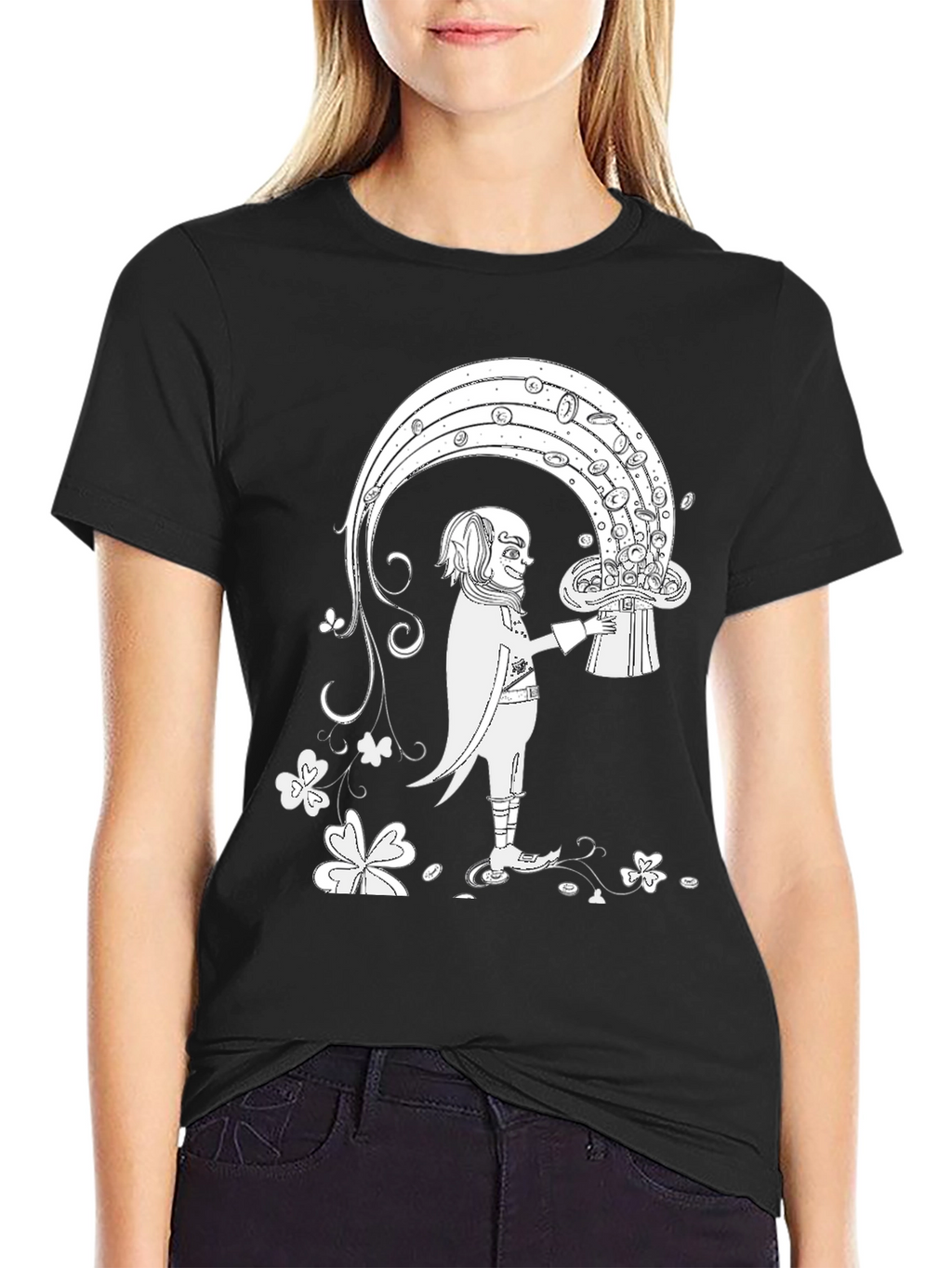 Lucky Leprechaun Hat Rainbow T-Shirt