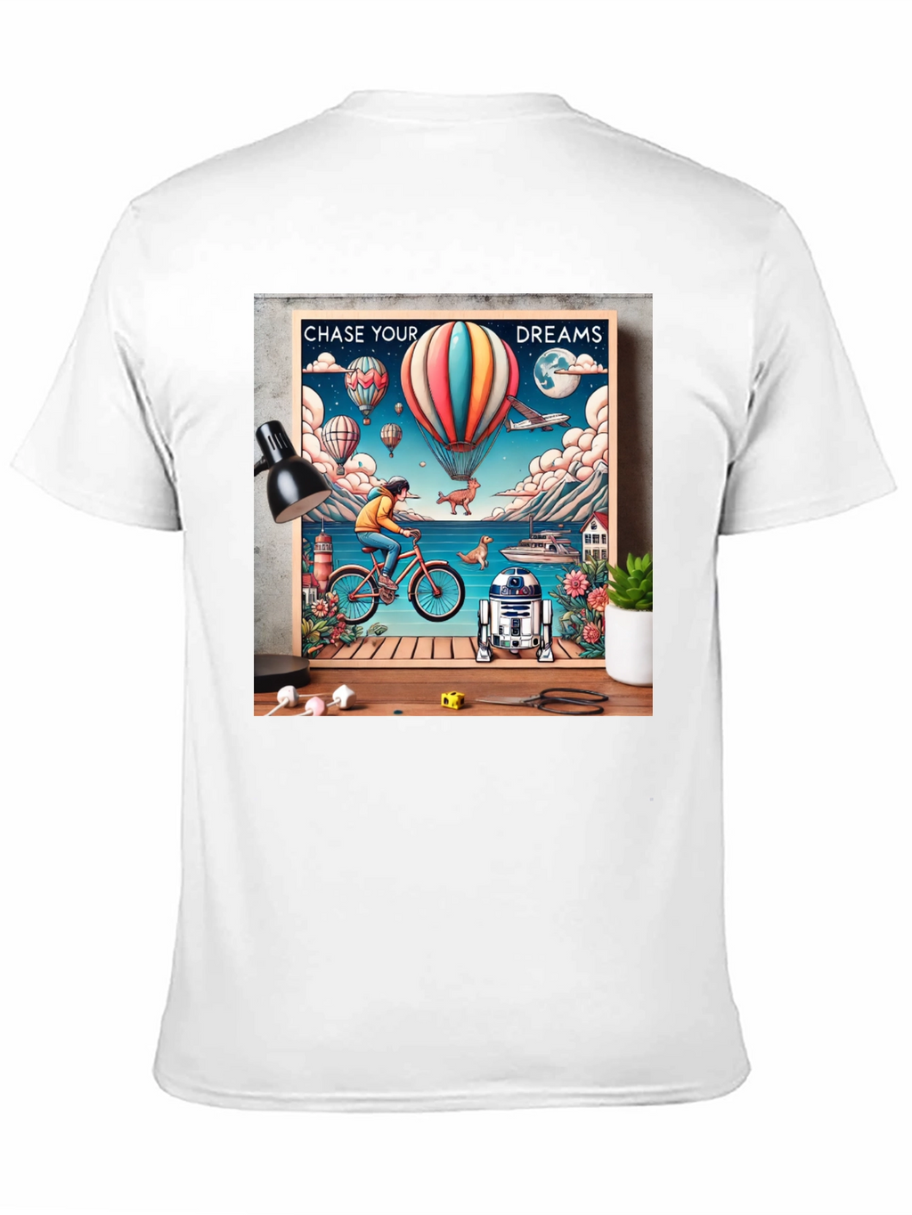 Chase Your Dreams Graphic Tee - Inspiring Design