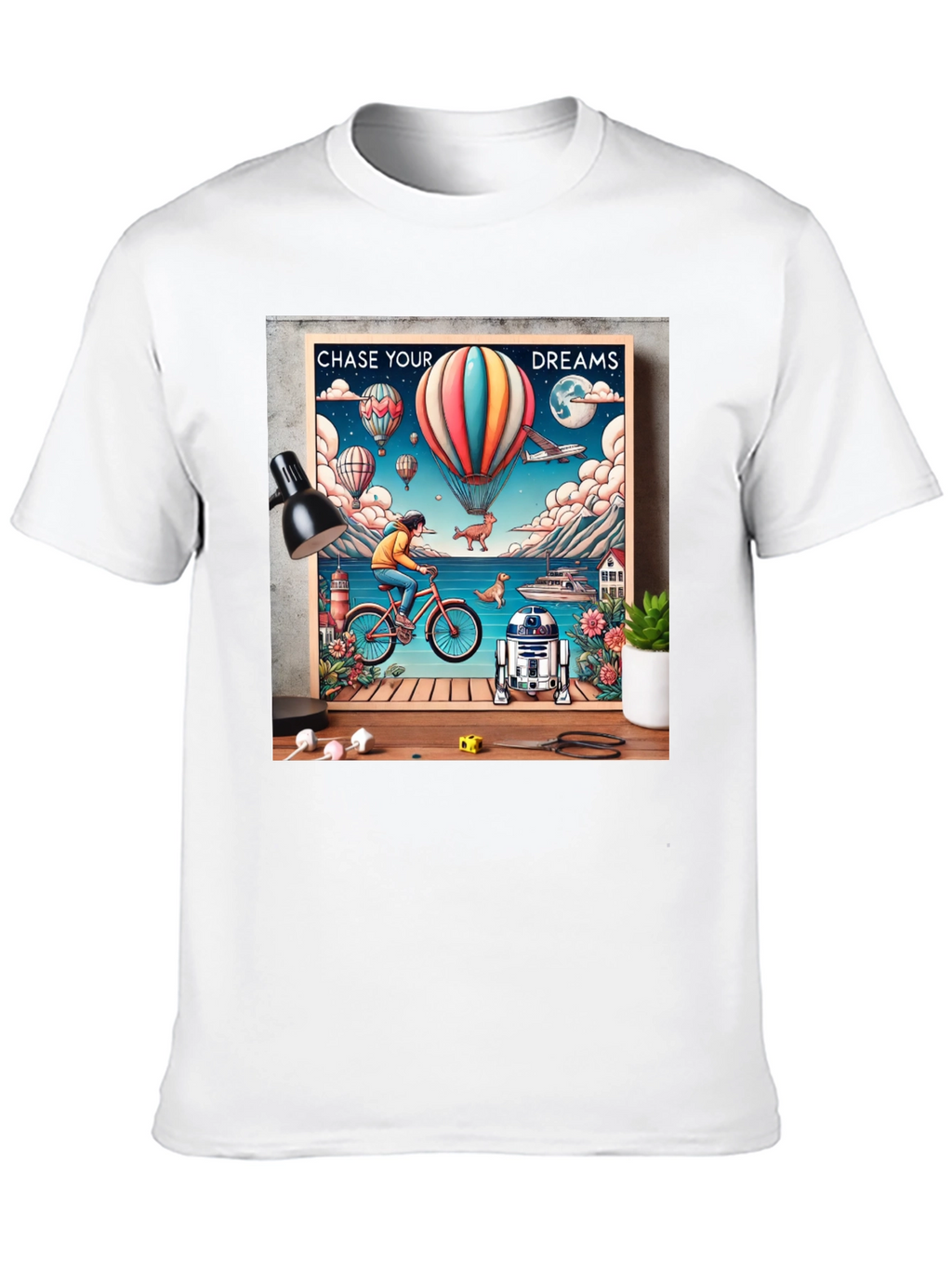 Chase Your Dreams Graphic Tee - Inspiring Design