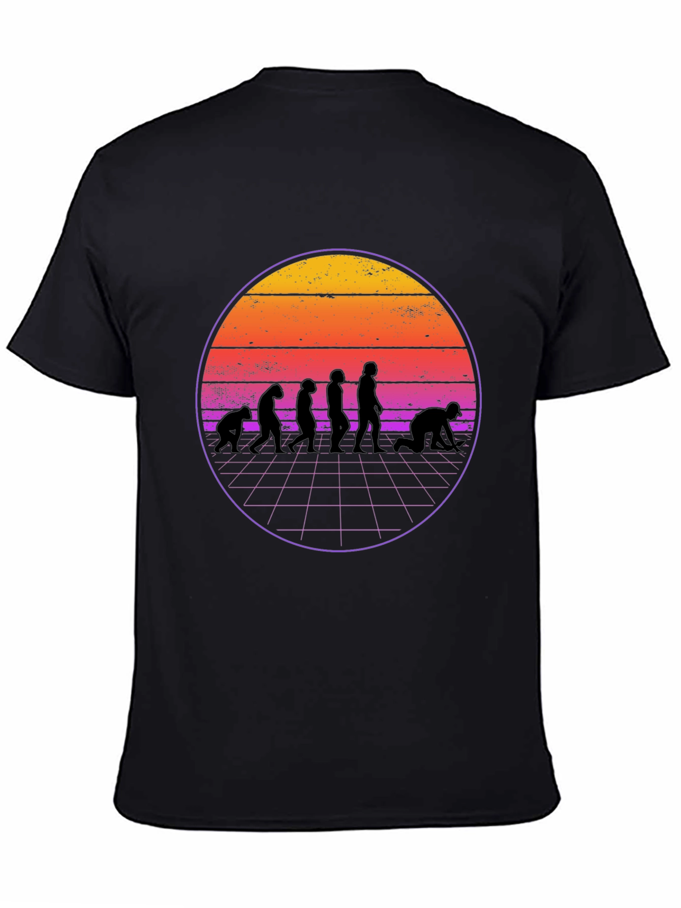 Retro Evolution T-Shirt - Black