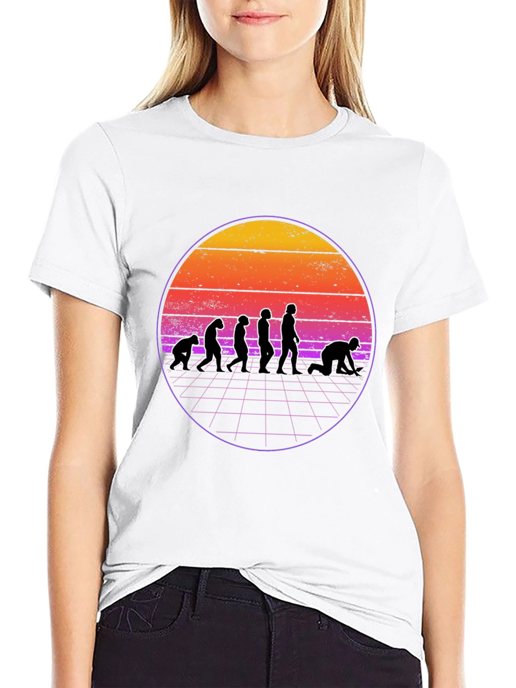 Retro Evolution T-Shirt - Black