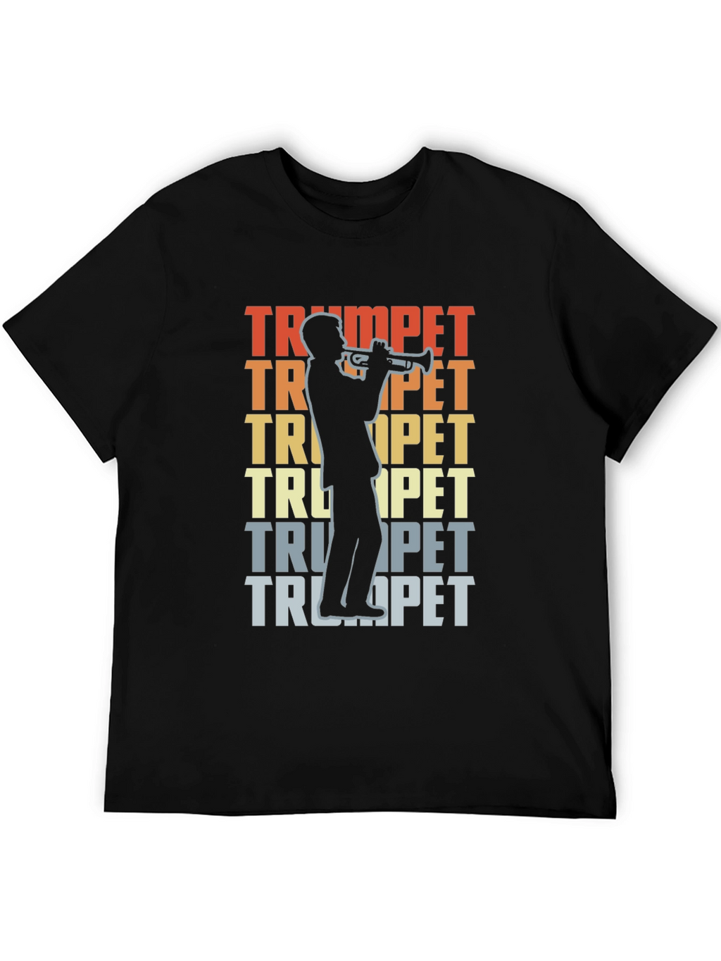 Trumpet Player Graphic T-Shirt - Retro Music Tee