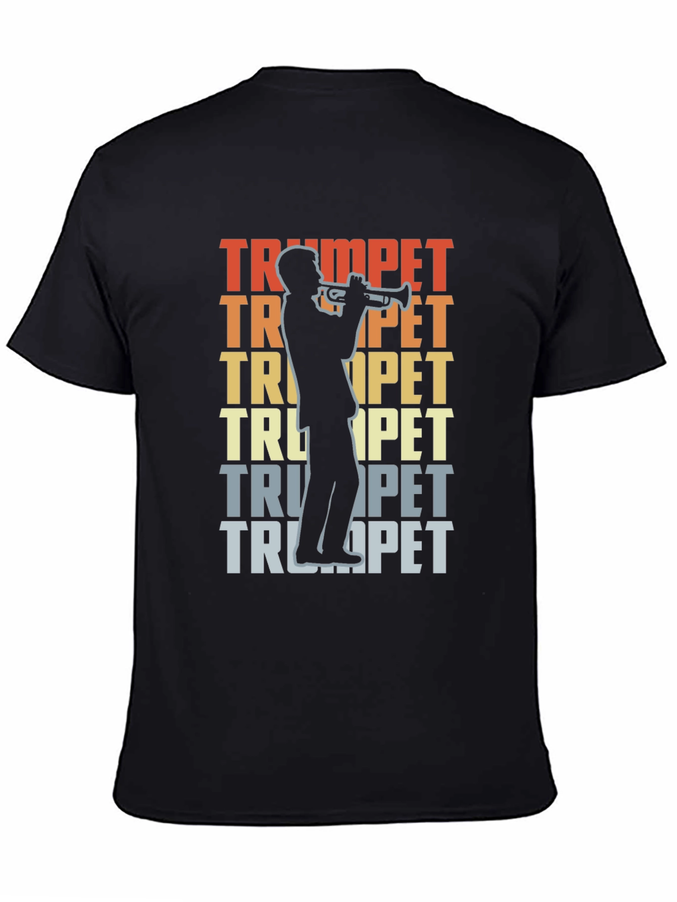 Trumpet Player Graphic T-Shirt - Retro Music Tee