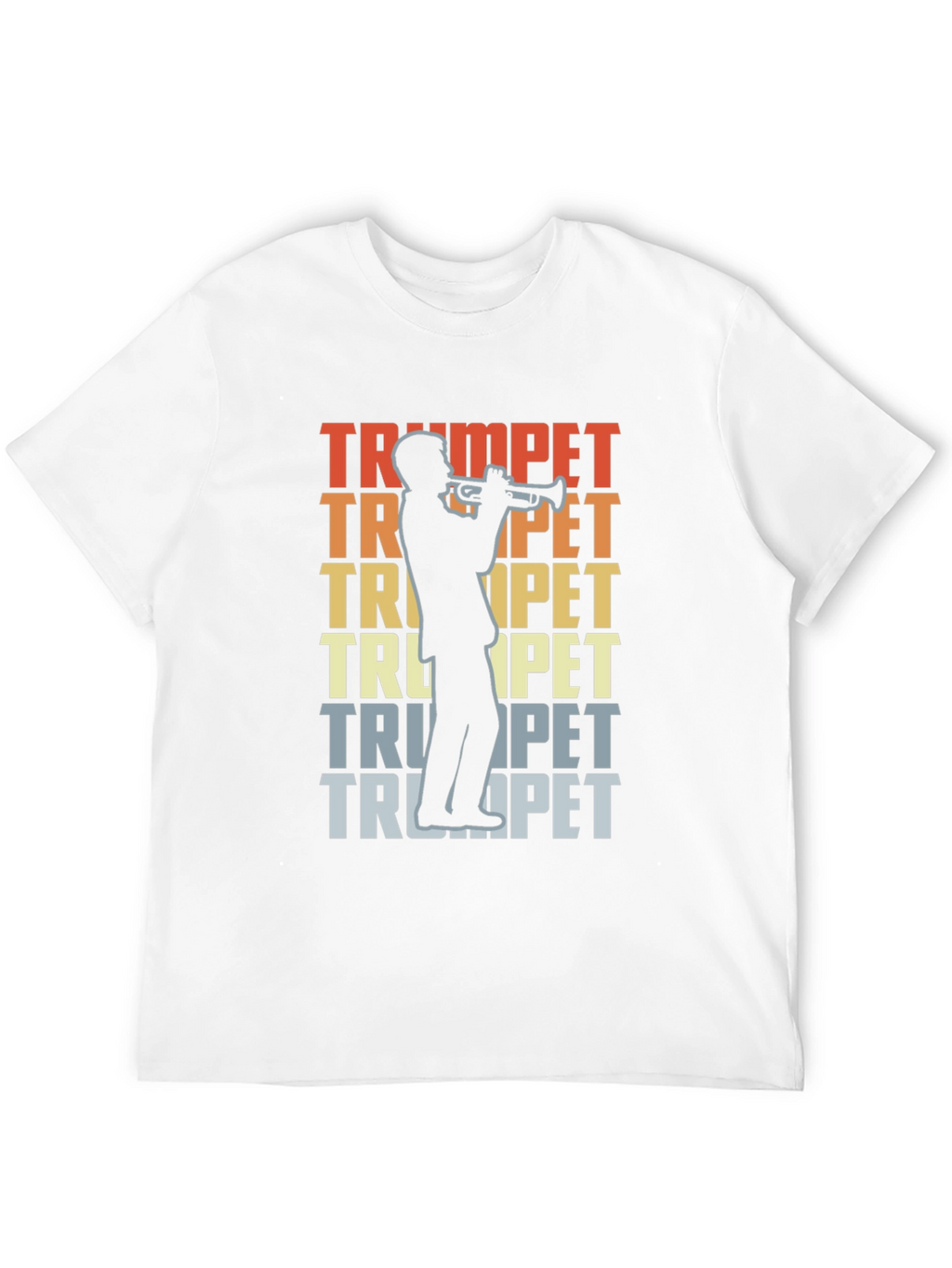 Trumpet Player Graphic T-Shirt - Retro Music Tee