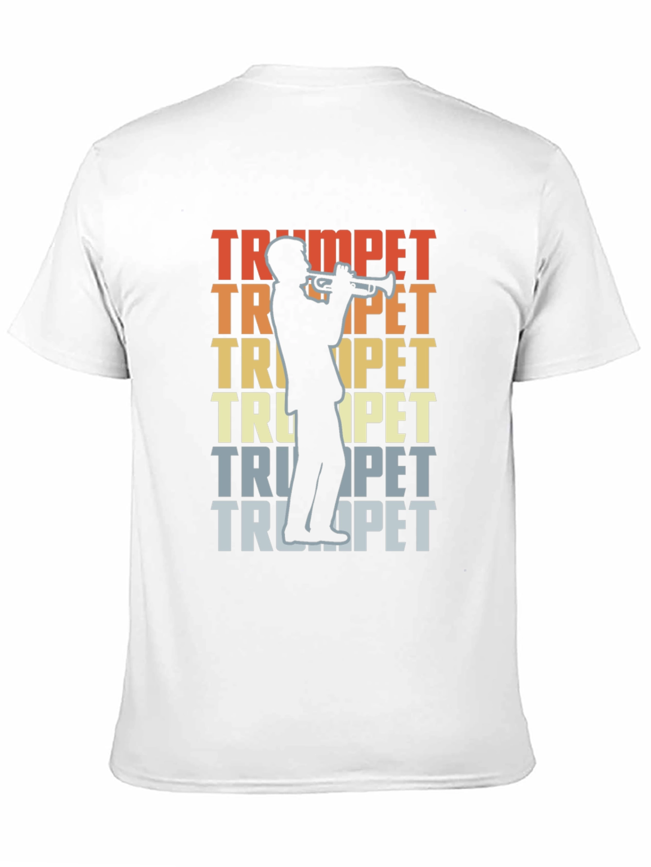 Trumpet Player Graphic T-Shirt - Retro Music Tee