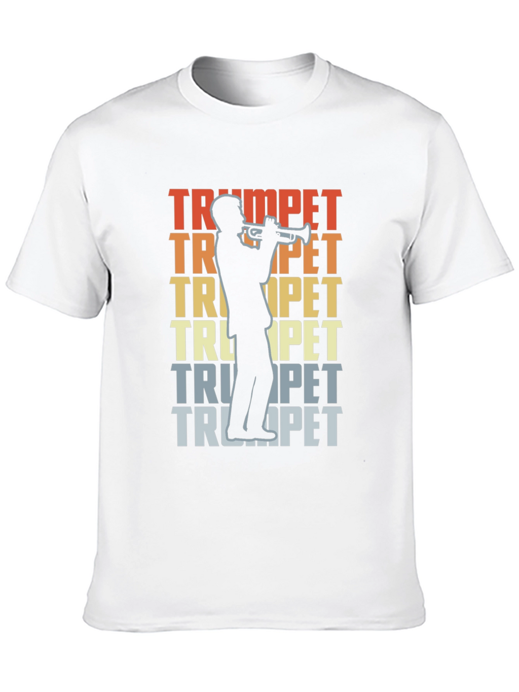 Trumpet Player Graphic T-Shirt - Retro Music Tee