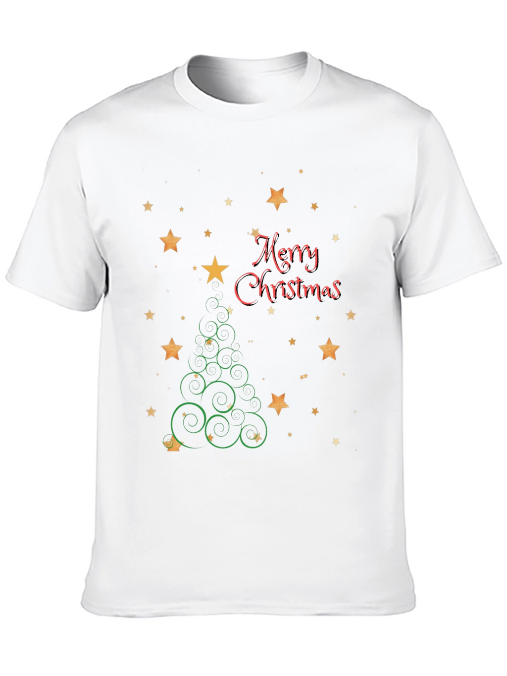 Festive Christmas Tree Star Graphic Tee