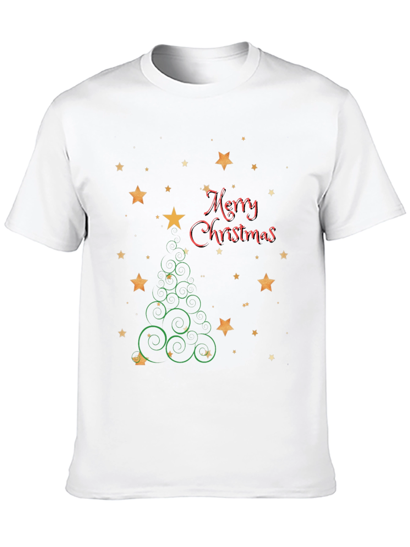 Festive Christmas Tree Star Graphic Tee
