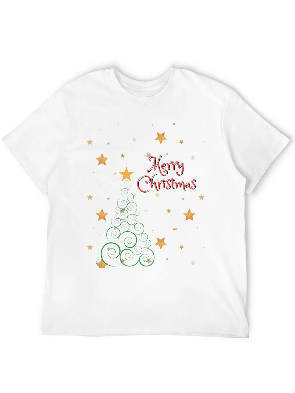 Festive Christmas Tree Star Graphic Tee