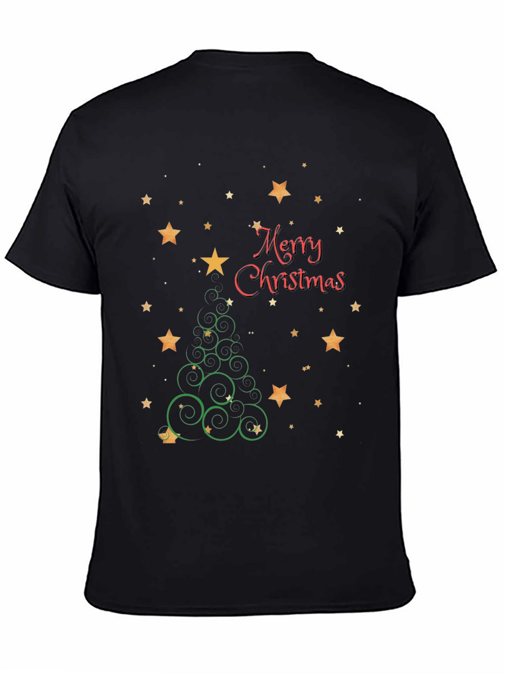 Festive Christmas Tree Star Graphic Tee