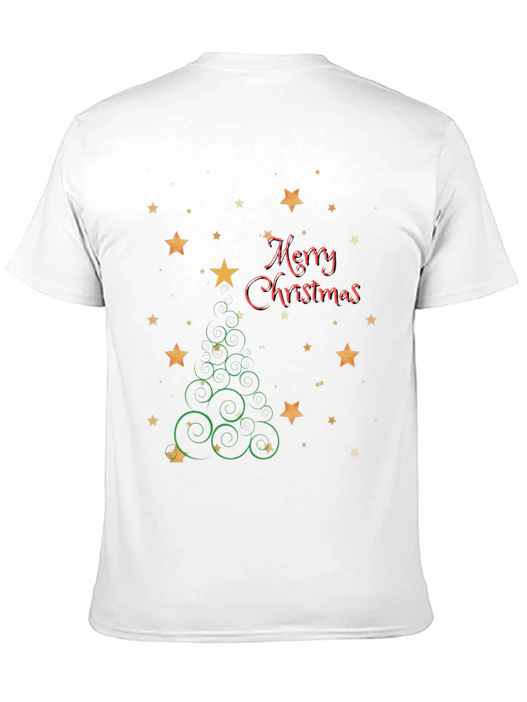 Festive Christmas Tree Star Graphic Tee
