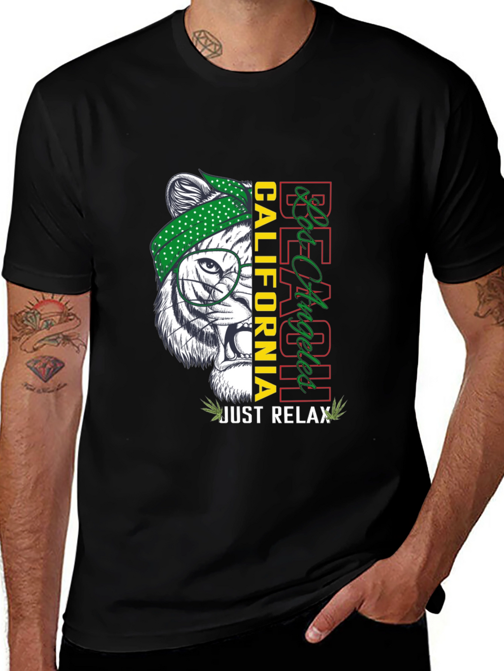 Cool Tiger Tee: California Beach Style