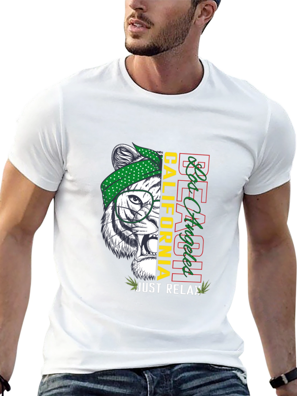 Cool Tiger Tee: California Beach Style