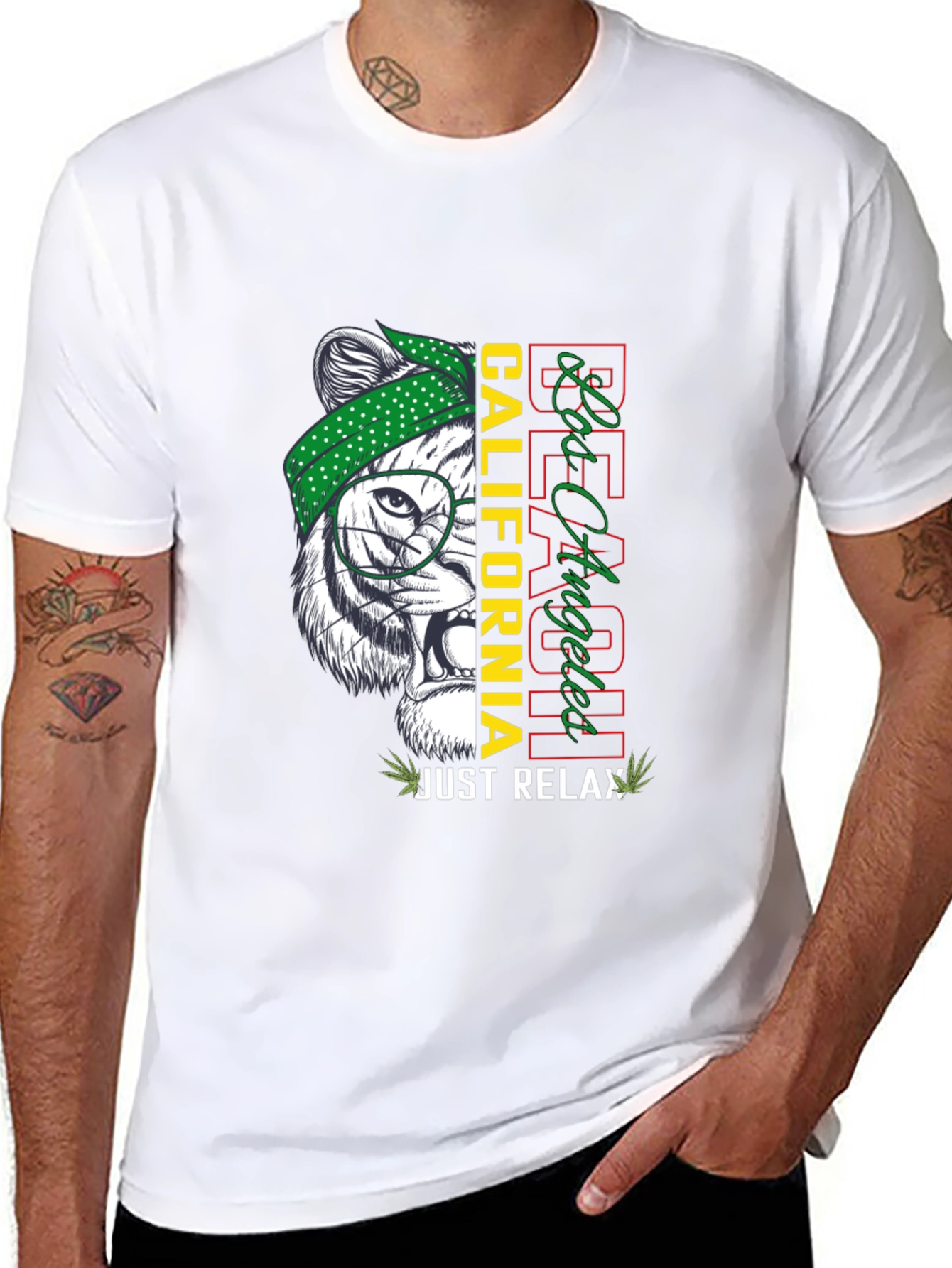 Cool Tiger Tee: California Beach Style