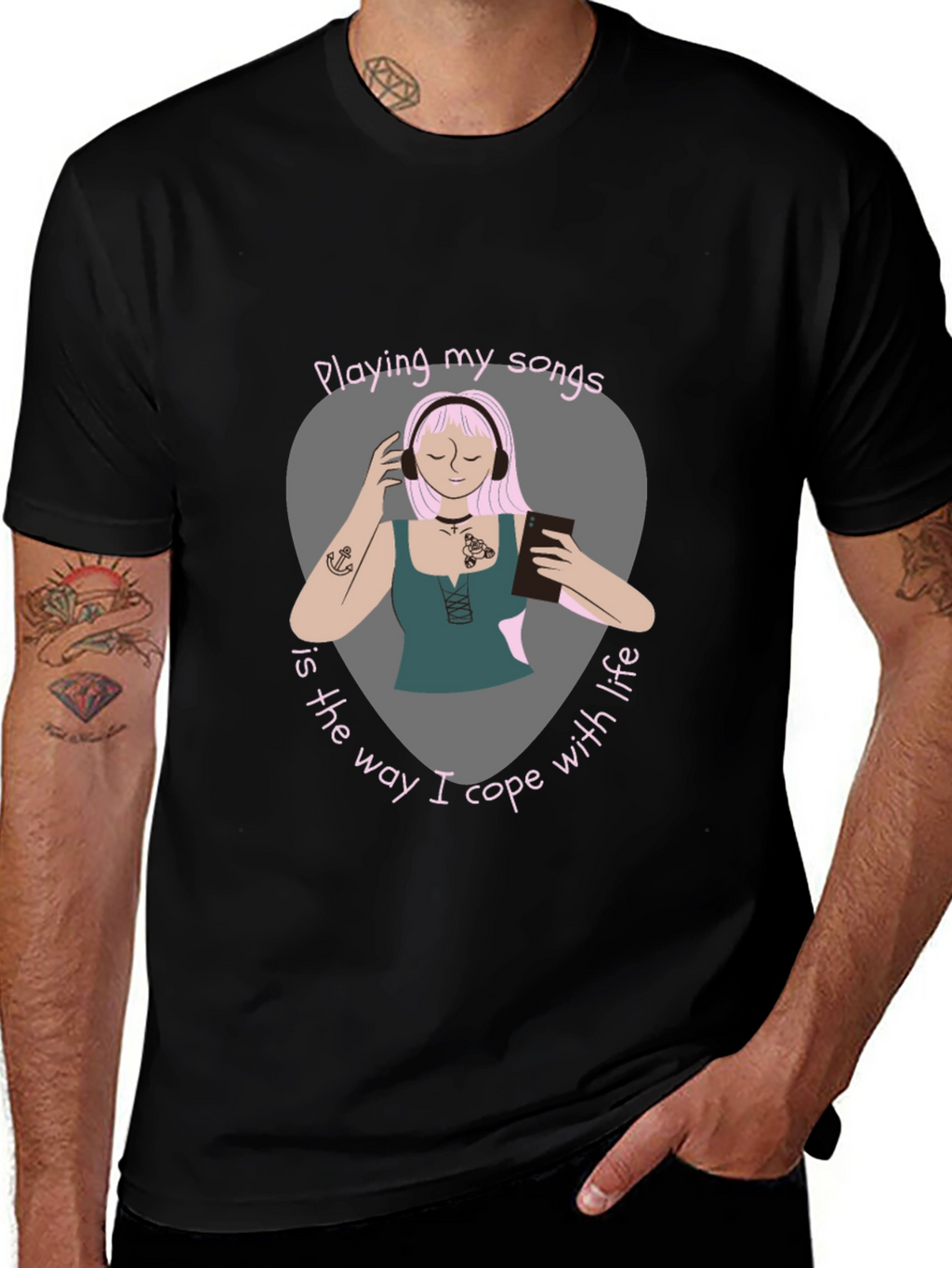 Music Lovers Comfort Tee - Playing My Songs