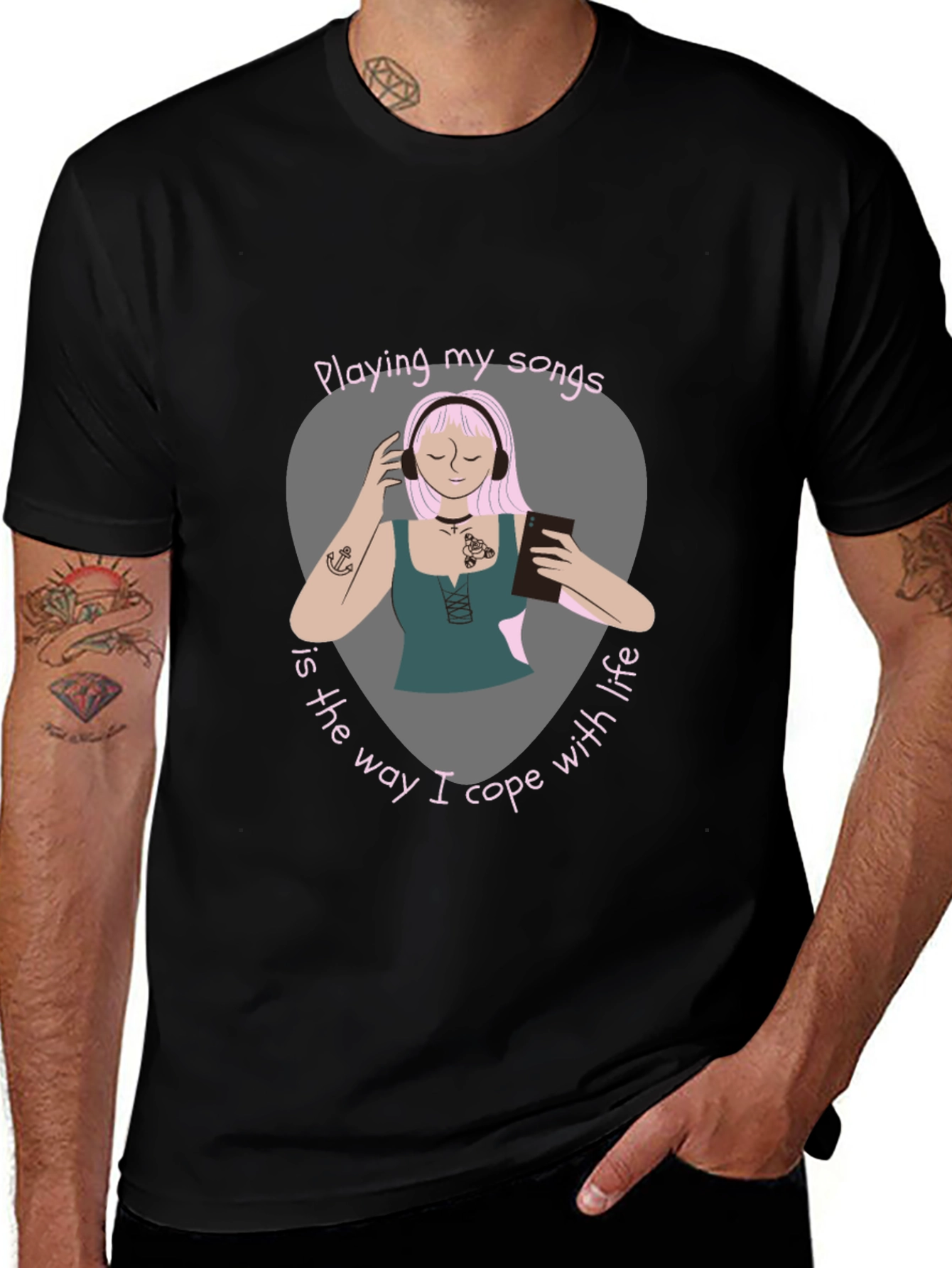 Music Lovers Comfort Tee - Playing My Songs