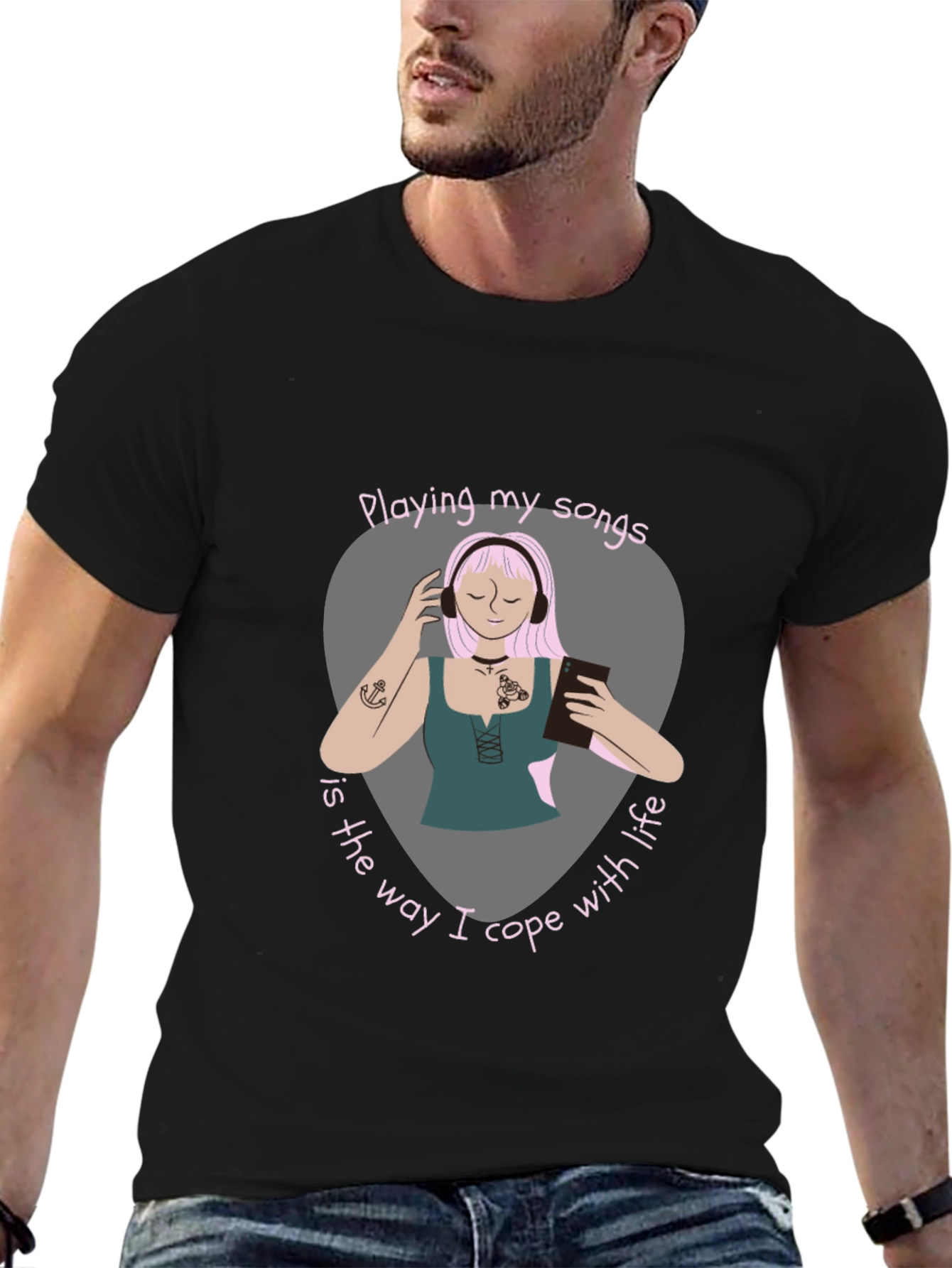 Music Lovers Comfort Tee - Playing My Songs