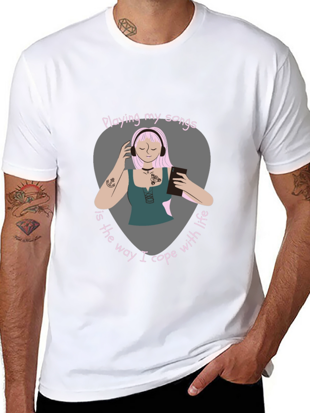 Music Lovers Comfort Tee - Playing My Songs