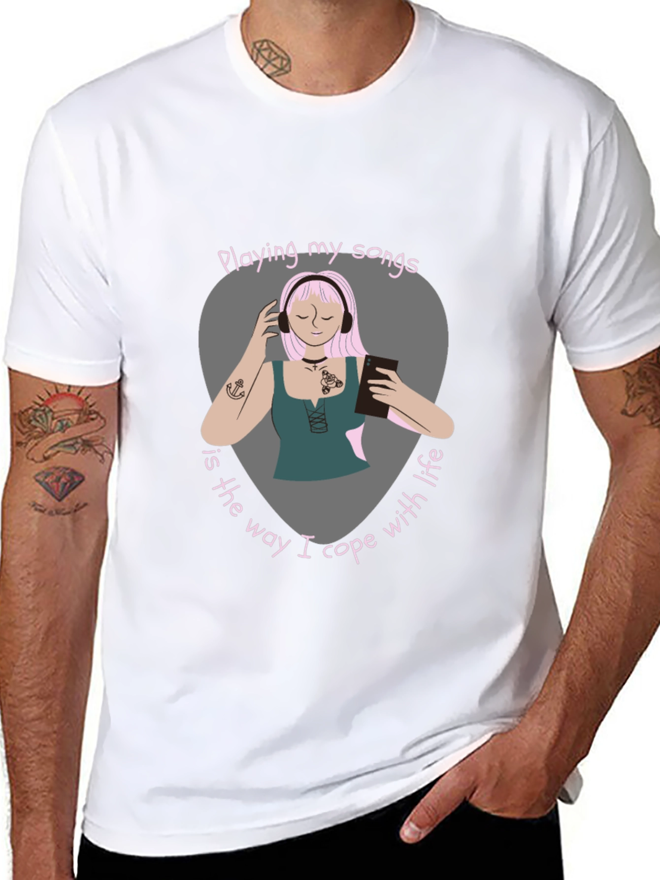 Music Lovers Comfort Tee - Playing My Songs