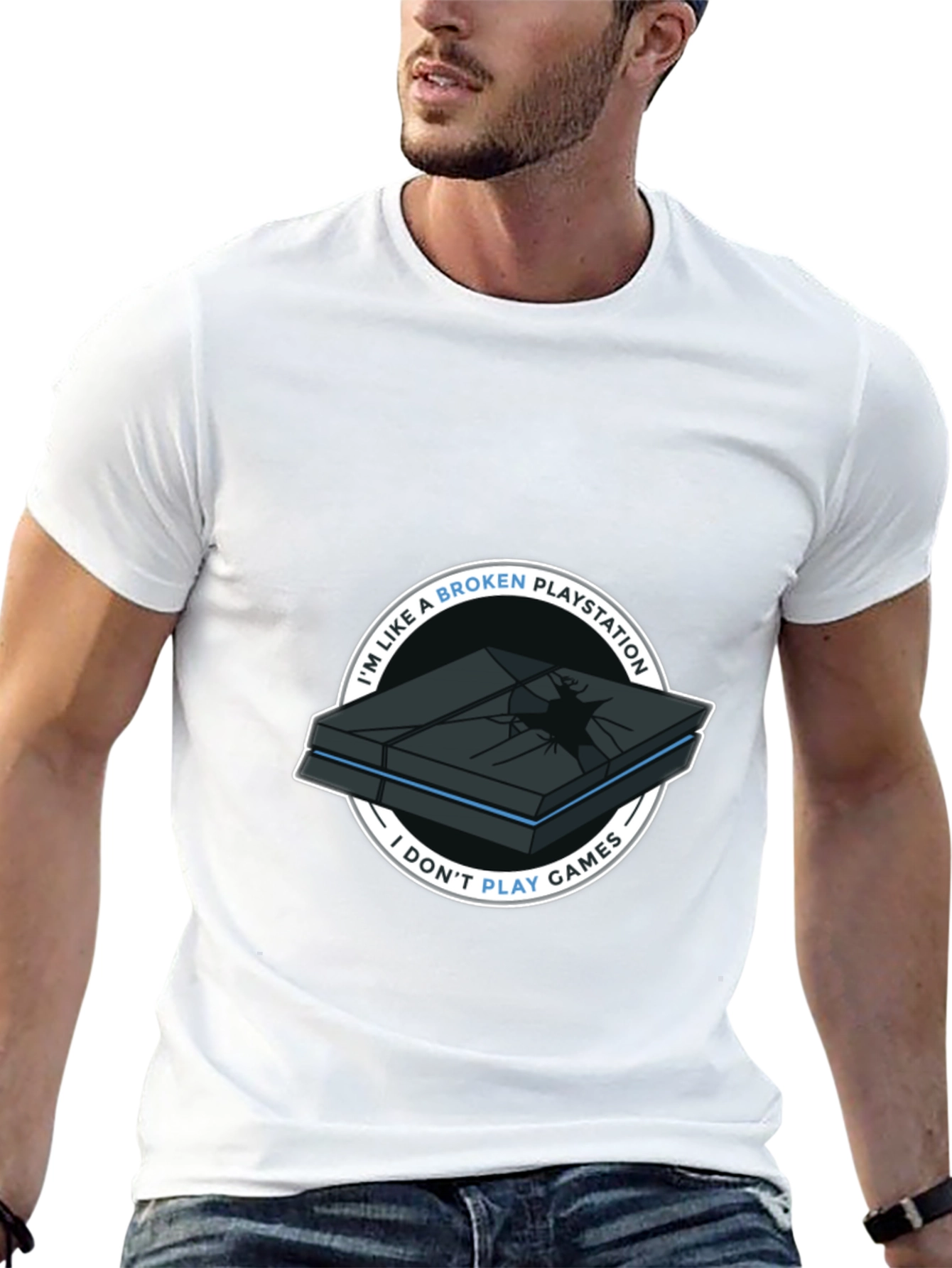 Broken Playstation Funny T-Shirt