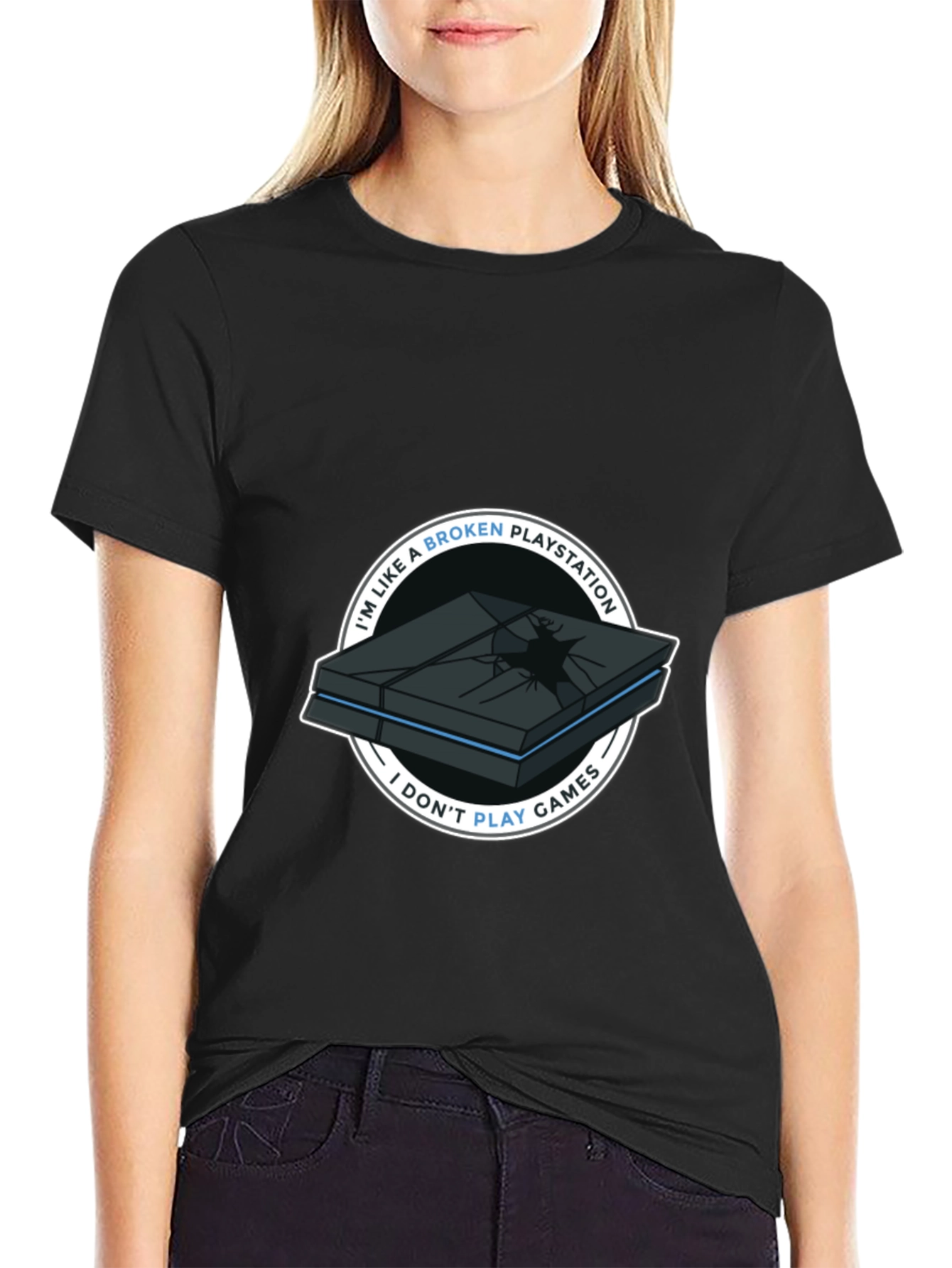 Broken Playstation Funny T-Shirt