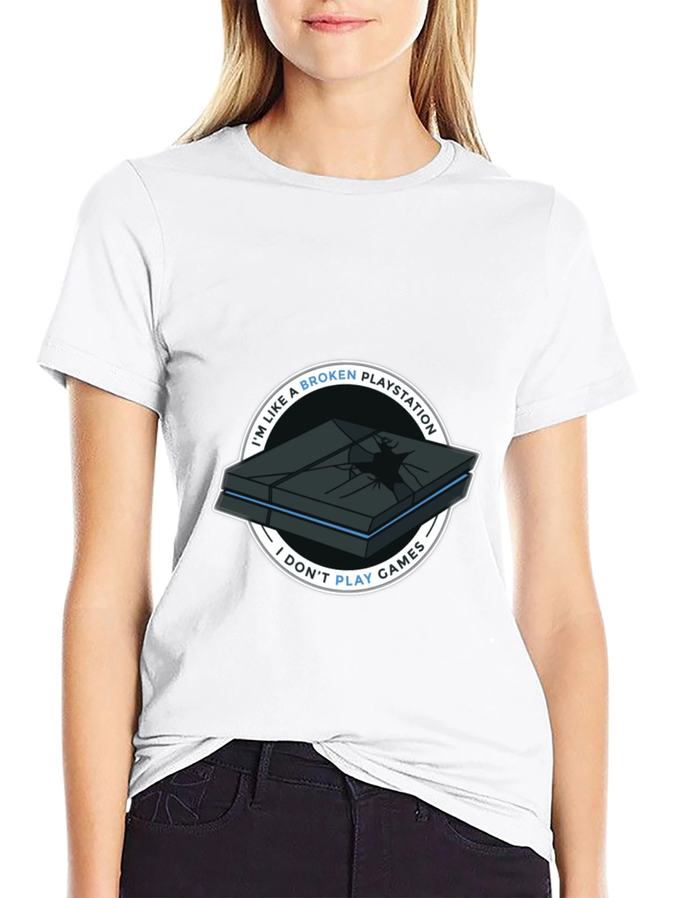 Broken Playstation Funny T-Shirt