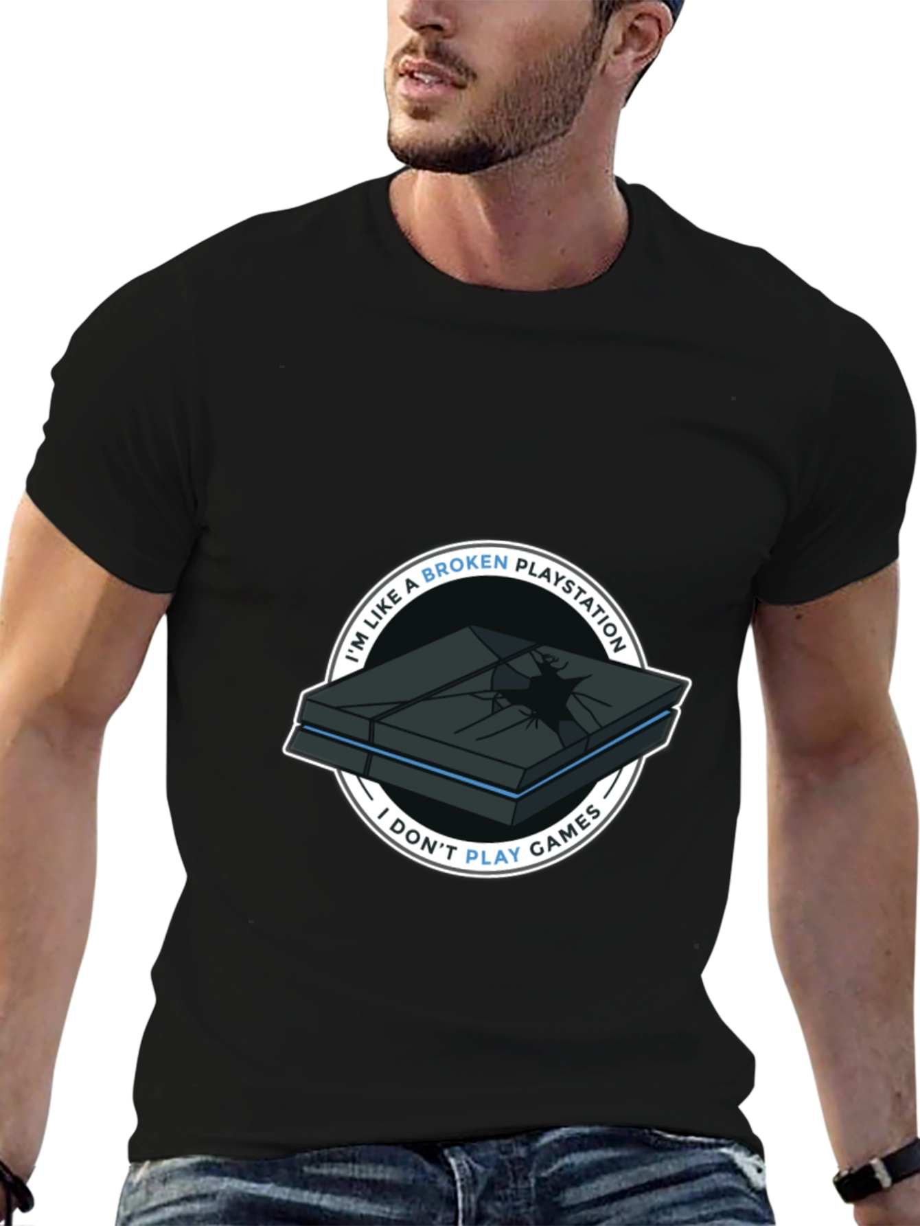 Broken Playstation Funny T-Shirt