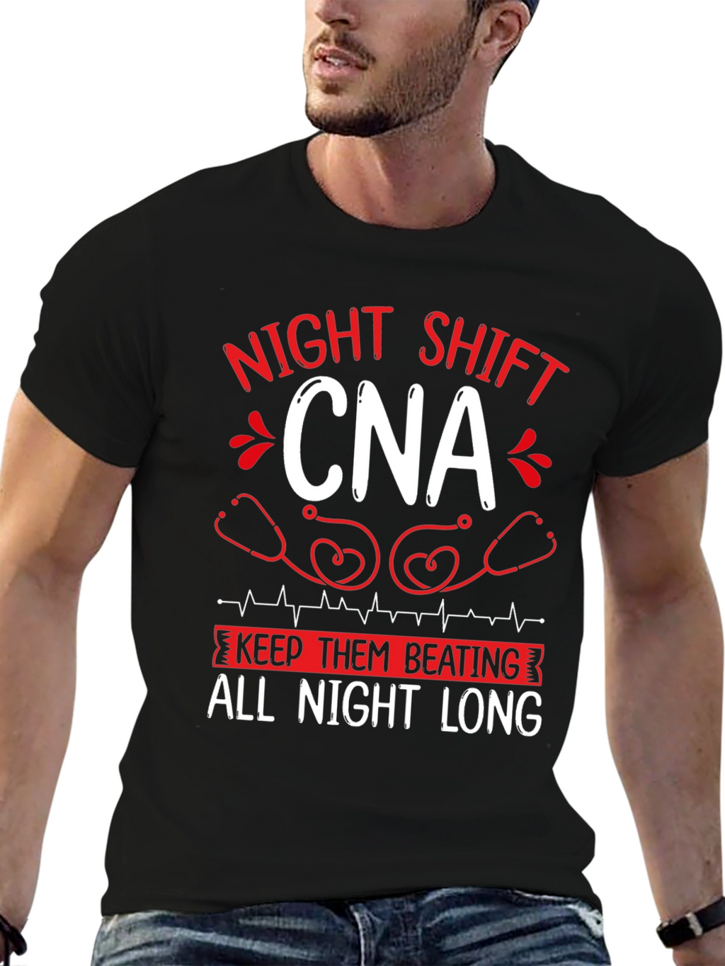 Night Shift CNA T-Shirt - Keep Them Beating