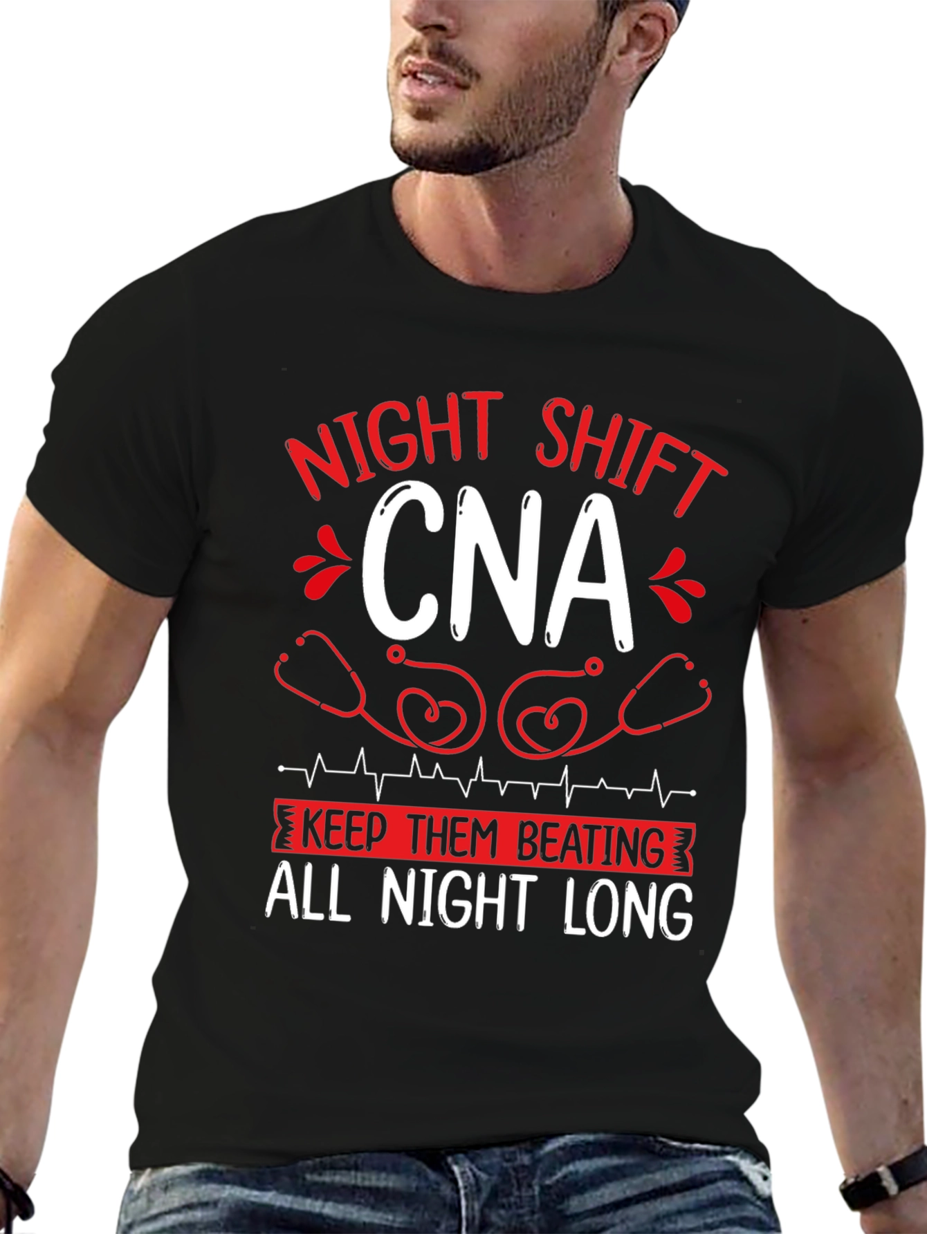 Night Shift CNA T-Shirt - Keep Them Beating