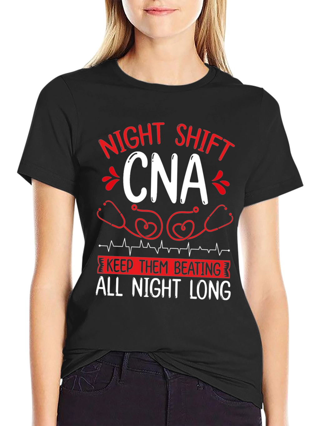 Night Shift CNA T-Shirt - Keep Them Beating